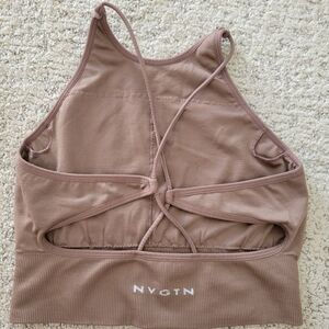 Small Brown Strappy Workout Top